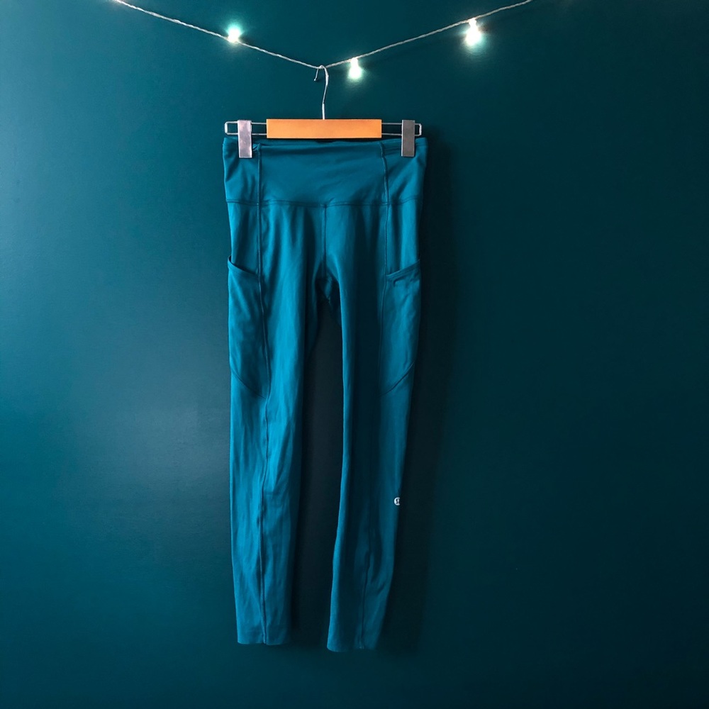 TURQUOISE LULU LEGGINGS